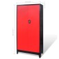 vidaXL Armario de herramientas con baúl acero negro/rojo 90x40x180 cm vidaXL Armario de herramientas con baúl acero negro/rojo 90x40x180 cm