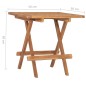 vidaXL Set comedor de jardín plegable 3 piezas madera de teca cojines vidaXL Set comedor de jardín plegable 3 piezas madera de teca cojines