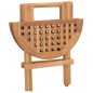 vidaXL Set comedor de jardín plegable 3 piezas madera de teca cojines vidaXL Set comedor de jardín plegable 3 piezas madera de teca cojines
