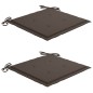 vidaXL Set comedor de jardín plegable 3 piezas madera de teca cojines vidaXL Set comedor de jardín plegable 3 piezas madera de teca cojines