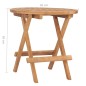 vidaXL Set comedor de jardín plegable 3 piezas madera de teca cojines vidaXL Set comedor de jardín plegable 3 piezas madera de teca cojines