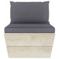 vidaXL Muebles de jardín de palets 5 piezas y cojines madera de abeto vidaXL Muebles de jardín de palets 5 piezas y cojines madera de abeto