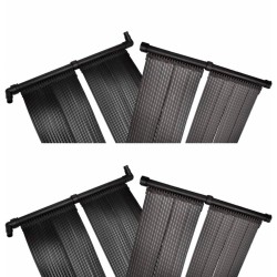 vidaXL Panel de calentador solar de piscina 4 uds 80x620 cm