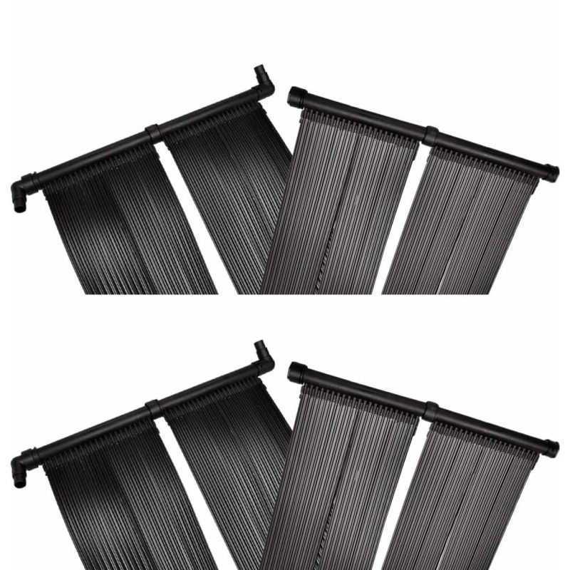 vidaXL Panel de calentador solar de piscina 4 uds 80x620 cm vidaXL Panel de calentador solar de piscina 4 uds 80x620 cm