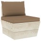 vidaXL Muebles de jardín de palets 9 piezas y cojines madera de abeto vidaXL Muebles de jardín de palets 9 piezas y cojines madera de abeto