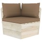 vidaXL Muebles de jardín de palets 9 piezas y cojines madera de abeto vidaXL Muebles de jardín de palets 9 piezas y cojines madera de abeto