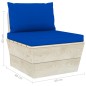 vidaXL Muebles de jardín de palets 6 piezas y cojines madera de abeto vidaXL Muebles de jardín de palets 6 piezas y cojines madera de abeto
