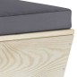 vidaXL Muebles de jardín de palets 9 piezas y cojines madera de abeto vidaXL Muebles de jardín de palets 9 piezas y cojines madera de abeto