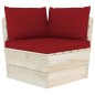 vidaXL Muebles de jardín de palets 10 pzas y cojines madera de abeto 