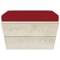 vidaXL Muebles de jardín de palets 7 piezas y cojines madera de abeto 