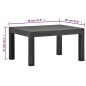 vidaXL Set de muebles de jardín 3 pzas cojines PP ratán gris antracita vidaXL Set de muebles de jardín 3 pzas cojines PP ratán gris antracita