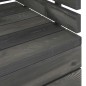 vidaXL Muebles palets de jardín 7 pzas madera maciza pino gris oscuro