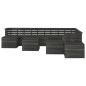 vidaXL Muebles palets de jardín 12 pzas madera maciza pino gris oscuro vidaXL Muebles palets de jardín 12 pzas madera maciza pino gris oscuro