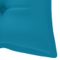 vidaXL Banco de jardín plegable con cojín bambú 118 cm vidaXL Banco de jardín plegable con cojín bambú 118 cm