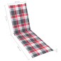 vidaXL Tumbona de jardín con reposapiés y cojín madera maciza acacia vidaXL Tumbona de jardín con reposapiés y cojín madera maciza acacia