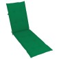 vidaXL Tumbona de jardín con reposapiés y cojín madera maciza acacia vidaXL Tumbona de jardín con reposapiés y cojín madera maciza acacia