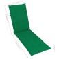 vidaXL Tumbona de jardín con reposapiés y cojín madera maciza acacia vidaXL Tumbona de jardín con reposapiés y cojín madera maciza acacia