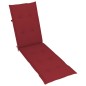 vidaXL Tumbona de jardín con reposapiés y cojín madera maciza acacia vidaXL Tumbona de jardín con reposapiés y cojín madera maciza acacia