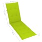 vidaXL Tumbona de jardín con reposapiés y cojín madera maciza acacia vidaXL Tumbona de jardín con reposapiés y cojín madera maciza acacia