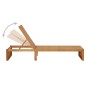 vidaXL Tumbona con cojín madera maciza de acacia vidaXL Tumbona con cojín madera maciza de acacia