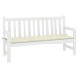 vidaXL Cojín de banco de jardín tela Oxford crema 200x50x3 cm vidaXL Cojín de banco de jardín tela Oxford crema 200x50x3 cm