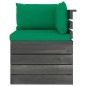 vidaXL Muebles de palets de jardín 12 pzas cojines madera maciza pino vidaXL Muebles de palets de jardín 12 pzas cojines madera maciza pino
