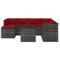 vidaXL Muebles de palets para jardín 8 pzas cojines madera maciza pino vidaXL Muebles de palets para jardín 8 pzas cojines madera maciza pino