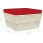vidaXL Muebles de jardín de palets 3 pzas y cojines madera de abeto 