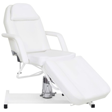 vidaXL Camilla de masaje blanca 180x62x(87-112) cm