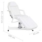 vidaXL Camilla de masaje blanca 180x62x(87-112) cm vidaXL Camilla de masaje blanca 180x62x(87-112) cm