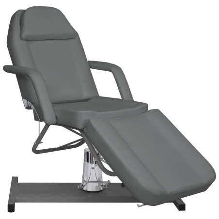 vidaXL Camilla de masaje gris 180x62x(87-112) cm