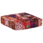 vidaXL Puf cuadrado de pachtwork algodón hecho a mano 50x50x12 cm rojo vidaXL Puf cuadrado de pachtwork algodón hecho a mano 50x50x12 cm rojo