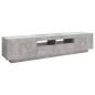 vidaXL Mueble para TV con luces LED gris hormigón 180x35x40 cm vidaXL Mueble para TV con luces LED gris hormigón 180x35x40 cm