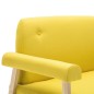 vidaXL Sofá de 2 plazas de tela amarillo vidaXL Sofá de 2 plazas de tela amarillo