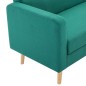 vidaXL Sofá de tela verde vidaXL Sofá de tela verde