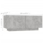 vidaXL Mueble para TV con luces LED gris hormigón 180x35x40 cm vidaXL Mueble para TV con luces LED gris hormigón 180x35x40 cm