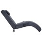 vidaXL Diván de masaje con almohada de piel de ante artificial gris vidaXL Diván de masaje con almohada de piel de ante artificial gris