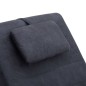 vidaXL Diván de masaje con almohada de piel de ante artificial gris vidaXL Diván de masaje con almohada de piel de ante artificial gris