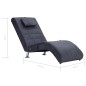vidaXL Diván de masaje con almohada de piel de ante artificial gris vidaXL Diván de masaje con almohada de piel de ante artificial gris