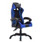 vidaXL Silla gaming con luces LED RGB cuero sintético azul y negro vidaXL Silla gaming con luces LED RGB cuero sintético azul y negro