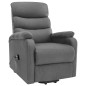 vidaXL Sillón de masaje elevable tela gris claro vidaXL Sillón de masaje elevable tela gris claro
