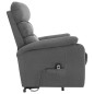 vidaXL Sillón de masaje elevable tela gris claro vidaXL Sillón de masaje elevable tela gris claro