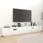 vidaXL Mueble para TV con luces LED blanco 260x35x40 cm vidaXL Mueble para TV con luces LED blanco 260x35x40 cm
