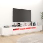 vidaXL Mueble para TV con luces LED blanco 260x35x40 cm vidaXL Mueble para TV con luces LED blanco 260x35x40 cm