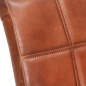 vidaXL Sillas voladizas de comedor 2 unidades cuero auténtico marrón vidaXL Sillas voladizas de comedor 2 unidades cuero auténtico marrón