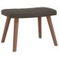 vidaXL Silla mecedora con reposapiés terciopelo gris oscuro vidaXL Silla mecedora con reposapiés terciopelo gris oscuro