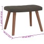 vidaXL Silla mecedora con reposapiés terciopelo gris oscuro vidaXL Silla mecedora con reposapiés terciopelo gris oscuro