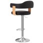 vidaXL Taburetes de cocina 2 uds cuero sintético madera curvada negro vidaXL Taburetes de cocina 2 uds cuero sintético madera curvada negro