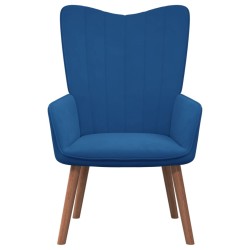 vidaXL Sillón de relax de terciopelo azul