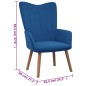 vidaXL Sillón de relax de terciopelo azul